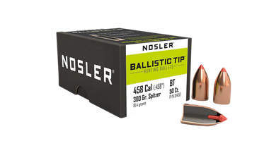 Nosler 31456 Ballistic Tip458Cal 300gr Spitzer Point 50/Box