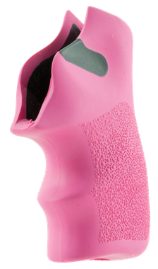 Hogue 78027 TamerCushion Pink Rubber Grip with Finger Grooves for Ruger LCR, LCRx