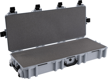 Pelican VCV7300000GRY Vault Double Rifle Case 44" Gray Polyethylene Foam Weather Resistant