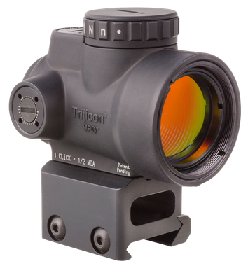Trijicon 2200005 MROMatte Black 1 x 25 mm 2 MOA Red Dot Full Cowitness Mount