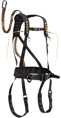 Muddy MUD-MSH400-XL The Safeguard Safety Harness Lightweight Padded Nylon, Max Waist 44", 230-300 lbs. Capacity,Cam Leg Buckles