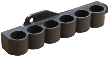 ADAPTIVE TACTICAL AT06000M Receiver Mounted Shell Carrier6rd Non-Glare Black Synthetic Rubber Fits Mossberg 500/590/ Maverick 88 12 Gauge