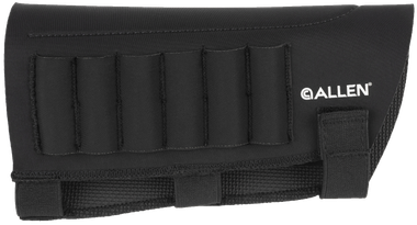 Allen 18427 Buttstock Shell HolderBlack Neoprene 223-300 Win Magnum 6rd Velcro Mount