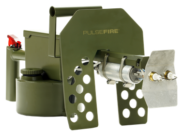 Exothermic Technologies PFLRTCA Pulsefire LRT *CA Approved Green Powder Coated Aluminum 10 ft Flame Range 25.70" Long Fuel Gasoline/Gasoline, Diesel Mix Includes Battery/Battery Charger