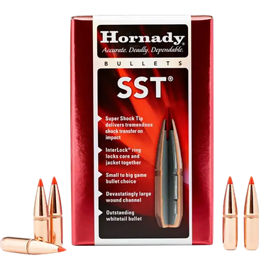 Hornady 26202 SST6.5mm .264 129 gr Super Shock Tip 100 Per Box/ 15 Case