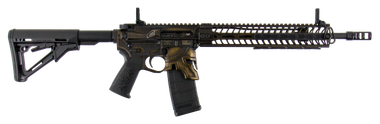 Spikes STR5610M2R Spartan Rifle5.56x45mm NATO 16" No Magazine Bronze Cerakote Black 6 Position Magpul CTR Stock