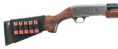 Uncle Mike's 88493 Buttstock Shell HolderBlack Neoprene 5rd Shotgun