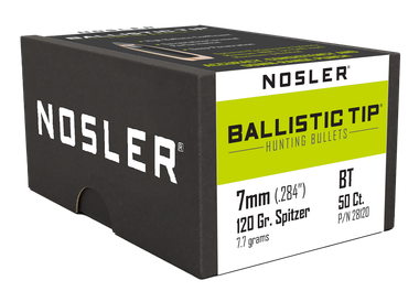 Nosler 28120 Ballistic Tip7mm 120gr Spitzer 50/Box