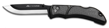 Outdoor Edge RLY50C RazorLite3.50" Folding Drop Point Tanto Plain 420J2 SS Blade Black/Gray Polymer Handle