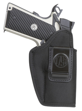 1791 Gunleather PNIWB4BLKR Premium NylonIWB Size 04 Black Ballistic Nylon Belt Clip Right Hand