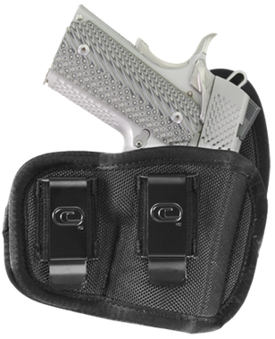 Crossfire Shooting Gear CRFVIGRSA1M1R The VigorIWB Size 01 Black Ballistic Nylon Double Belt Clip Fits Micro Fits 1-1.50" Barrel Right Hand