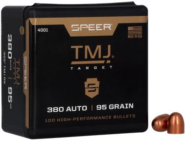 Speer 4001 TMJ380ACP 95gr Total Metal Jacket 100 Per Box/5 Case