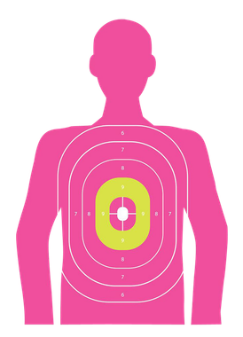 EZ-Aim 15646 In the PinkPaper Works w/Handgun/Shotgun/Airsoft Gun/BB Guns/Pellet Gun 12 x 18 Pink 8 Pack