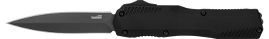 Kershaw 9000DE LivewireAutomatic 3.45" OTF Spear Point Plain Black PVD CPM MagnaCut Steel Blade, Black Anodized Aluminum Handle