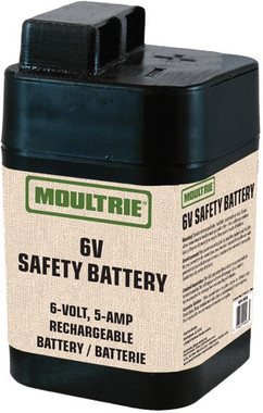 6-VOLT 5-AMP SAFETY SEALEDMOULTRIE BATTERY RECHARGEABLE