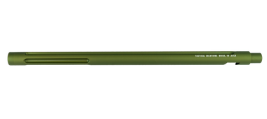 Tactical Solutions 1022TEMOD X-Ring Barrel 22 LR 16.50" OD Green Matte Finish Aluminum Material with Fluting & Threading for Ruger 10/22