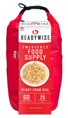 ReadyWise RW01641 7 Day Emergency Grab Bag60 Servings, 10 Mylar Pouches, 13,920 Total Calories, About 60 Cups of Water Needed