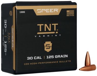 Speer 1986 TNT30Cal 125gr Jacketed Hollow Point 100 Per Box/5 Case