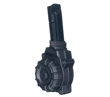 Magazine Glock 17/19 Blk Poly Drum 30rd