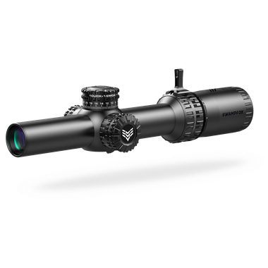 Swampfox Arrowhead LPVO Series Rifle Scope 1-6x24 30mm SFP Guerilla Dot MOA IR Black
