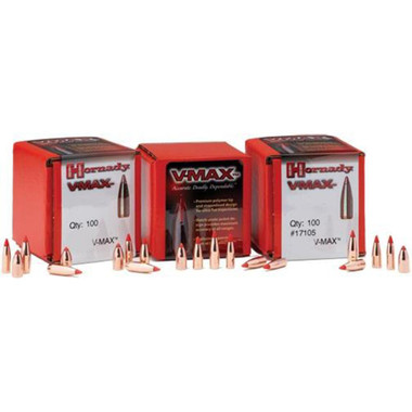 Hornady V-MAX Bullets 6mm .243" 58 gr V-MAX 100/ct