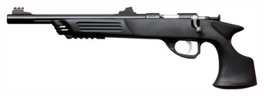 BLUED/BLACK SYNTHETIC THREADEDCRICKETT PISTOL 22WMR