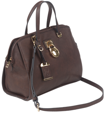 Bulldog BDP028 Satchel Style PurseChocolate Brown Leather Satchel Most Sm Pistols & Revolvers Ambidextrous Hand