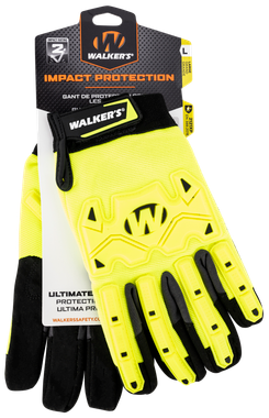 Walker's GWPSFHVFFIL2MD Impact ProtectionYellow/Black Synthetic/Synthetic Leather Medium