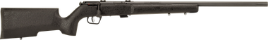 Savage Arms 25745 Mark II TR Full Size 22 LR 5+1 22" Matte Black Heavy Fluted Barrel, Matte Black Drilled & Tapped Carbon Steel Receiver, Matte Black Tactical Wood Stock, Right Hand