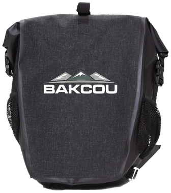 Bakcou E-bikes APB Pannier Bag Black Heavy Canvas Fabric 2 Bags