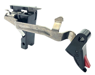 Cross Armory CRGTDI Drop InFlat Trigger w/ 3.50 lbs Draw Weight & Black/Red Finish