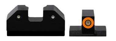 XS Sights CKR002P6N R3D Night Sights- CanikBlack | Green Tritium OrangeOutline Front Sight Green TritiumRear Sight
