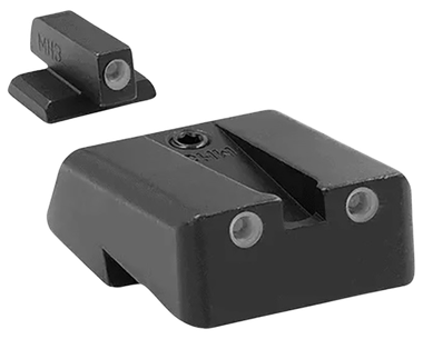 Meprolight USA 198103101 Tru-DotGreen Tritium White Outline Front Sight-Green Tritium White Outline Rear Sight Armscor/Rock Island Tac 1911