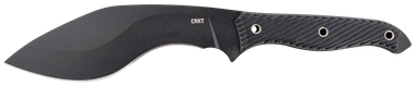 CRKT 2710 Clever Girl Kukri 7.75" Fixed Plain Black Powder Coated SK-5 Steel Blade/Black G10 Handle Includes Belt Clip/Lanyard
