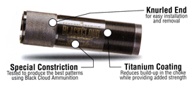 CLOUD 12GA L-RANGE REM CHOKECARLSONS CHOKE TUBE BLACK