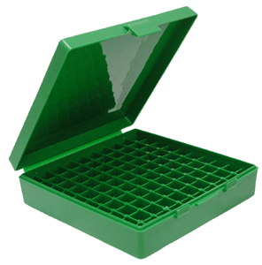 100-ROUNDS GREENMTM AMMO BOX 45ACP/40SW/10MM
