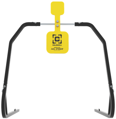 Caldwell 1196226 Daul SpinnerYellow AR500 Steel 3/8" Thick Standing Target Includes 5" & 8" Plates
