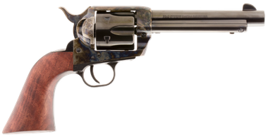 Traditions SAT73048 1873 Froniter 357 Mag 6rd 5.50" Blued Cylinder & Barrel Color Case Hardened Steel Frame Walnut Grip