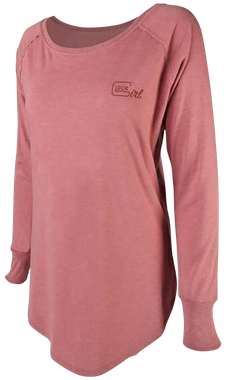 Glock AP960349 Glock Girl ConfidenceBlush Cotton/Polyester/Rayon Long Sleeve Tunic 2XL