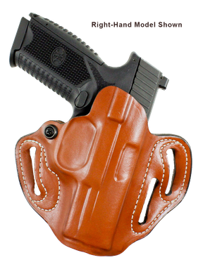 DeSantis Gunhide 002TB7WZ0 Speed ScabbardOWB Tan Leather Belt Slide Fits Springfield Prodigy w/wo Red Dot Fits 4.25" Barrel Left Hand