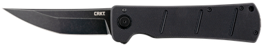 CRKT 2908 Inazuma No Ken3.68" Folding Plain Stonewashed D2 Steel Blade/ Black G10 Handle Includes Pocket Clip