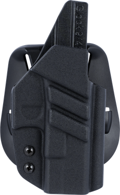 1791 Gunleather TACPDHOWBGLOCKBLKR Tactical KydexOWB Black Kydex Paddle Compatible w/Glock Right Hand