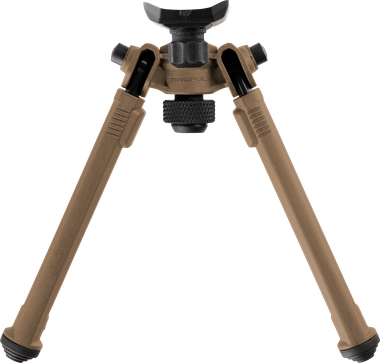 Magpul MAG1075-FDE Bipodmade of Aluminum with Flat Dark Earth Finish, Sling Stud Attachment, 6.30-10.30" Vertical Adjustment & Rubber Feet for AR-Platform