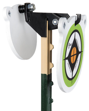 EZ-Aim 15634 Fence Topper Gong Hook & Recoil SpringBlack/Brown Steel 7"