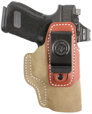 DeSantis Gunhide 215NJE1Z0 TransitIWB Natural Kydex/Leather Belt Clip Glock 26/27/33 Ambidextrous