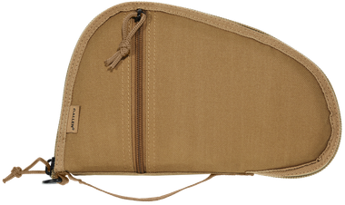 Allen 3613 TorreyHandgun Case Coyote Tan Polyester, Small Accessory Pocket, Muzzle Pocket & Lockable Zipper 10.50" x 6.50" Exterior Dimensions