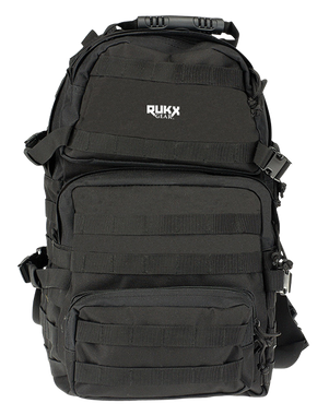 Rukx Gear ATICT3DB Tactical 3 Day Black 600D Polyester