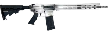 Great Lakes FirearmsAR-15223 Wylde 16" 30+1, Battleworn Aluminum Rec/15" Handguard, Black M4 Stock & A2 Grip, Muzzle Brake