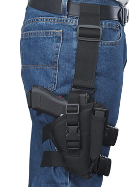 Bulldog WTAC8R TacticalLeg Black Knit Fits Large Semi-Auto Fits 3.50-5" Barrel Right Hand