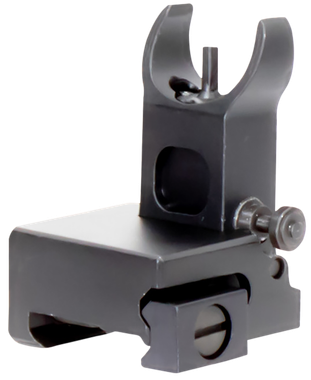 Aim Sports MT200 AR Low Profile Front Flip Up SightBlack Anodized Low Profile for AR-15